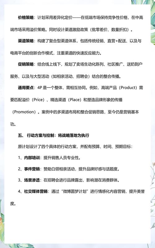君乐宝营销计划书深度解析:学习市场营销策划全流程